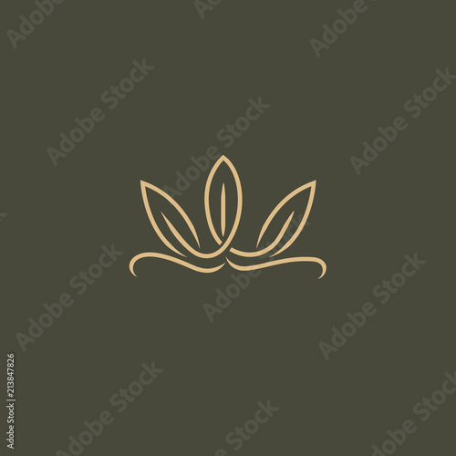 Abstract green leaf logo vector design. Environmental protection, ecology, healthy eating, Botanical Garden, park, forest, farm, agriculture vector sign.