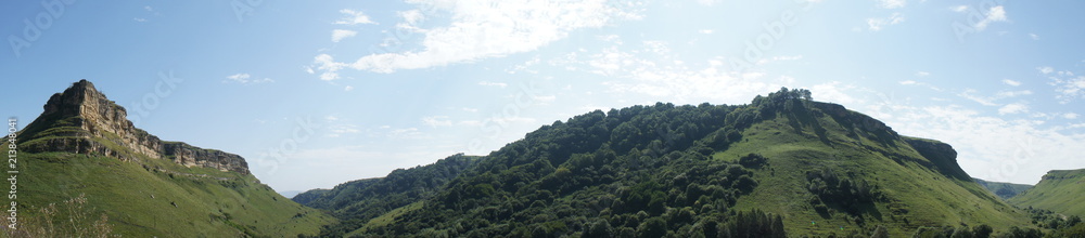 Beautiful panorama of the hills
