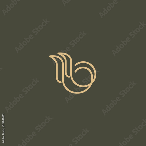 Abstract green leaf logo vector design. Environmental protection, ecology, healthy eating, Botanical Garden, park, forest, farm, agriculture vector sign.