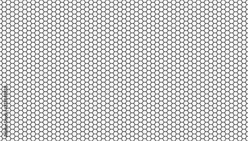 Black honeycomb on a white background. Seamless texture. Isometric geometry. 3D illustration