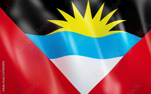 Free Download 3D Flag of Antigua and Barbuda. - GFXLoad