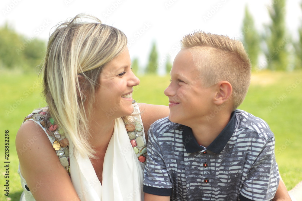 Mother and son Mother and son