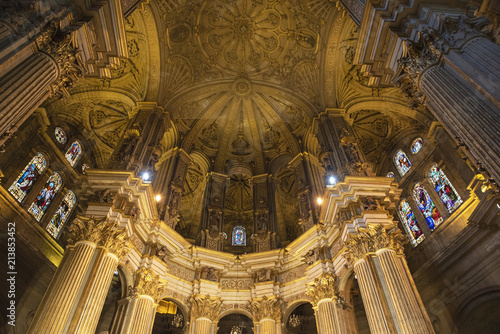 Interior of Malaga Cathedral