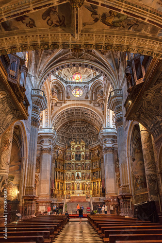 The famous Royal Monastery of St. Jerome in Granada, Spain 