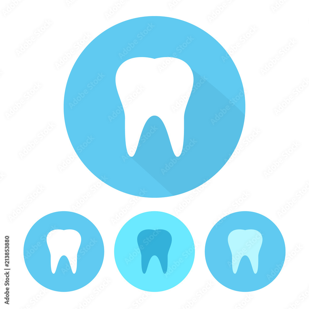 Tooth, Dental clinic logo. Flat style. Vector illustration for Your design. Tooth, Dental clinic logo. Flat style. Vector illustration for Your design.