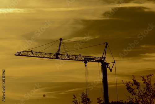 Obraz na płótnie Crane w salonie