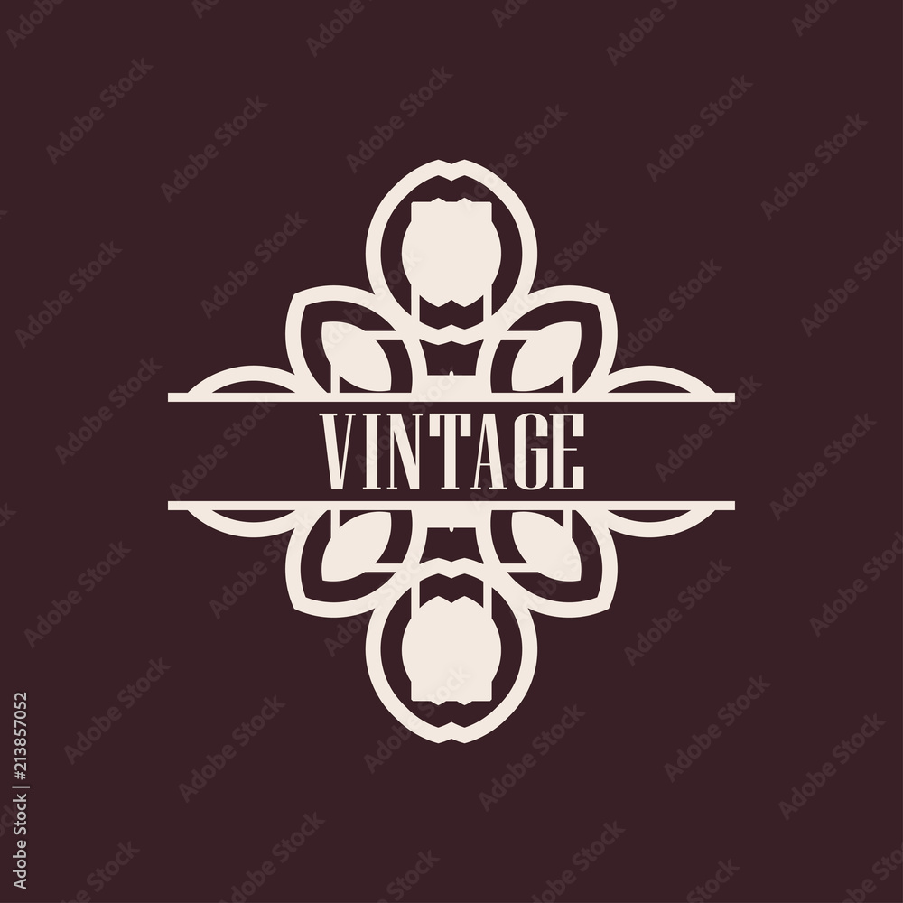 Art deco label Art deco label