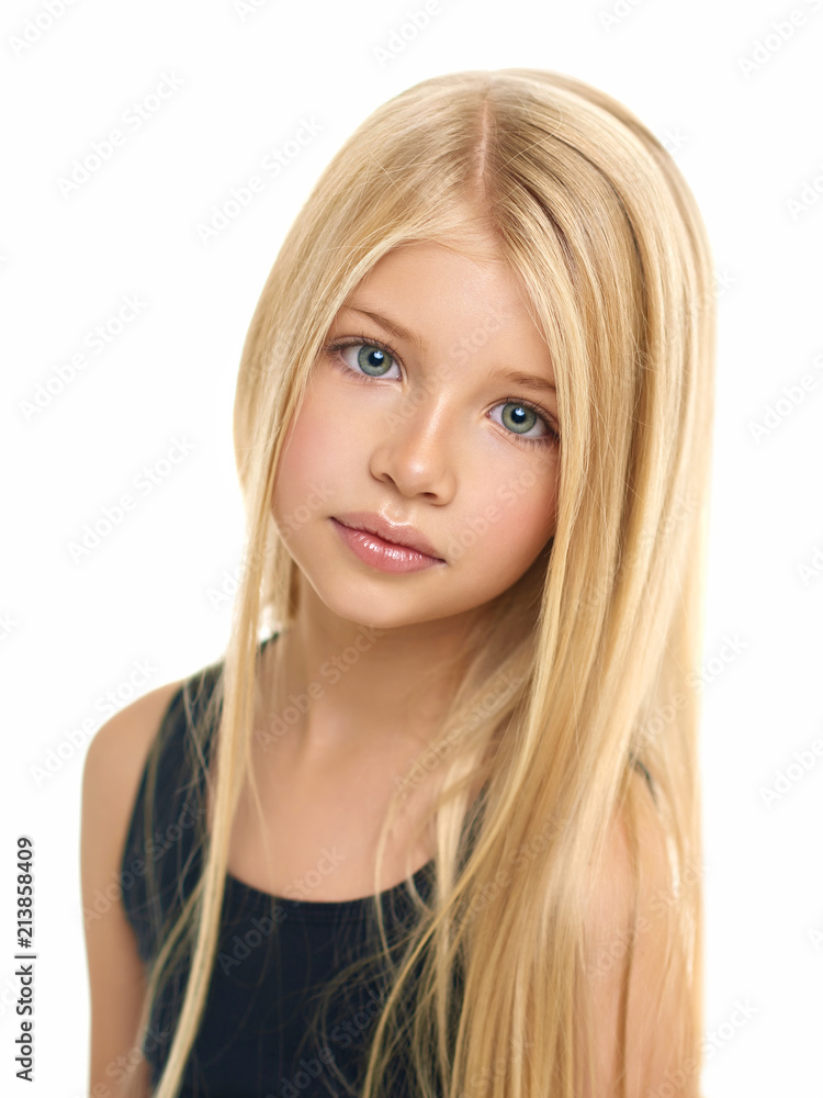 portrait of the beautiful child isolated on white portrait of the beautiful child isolated on white