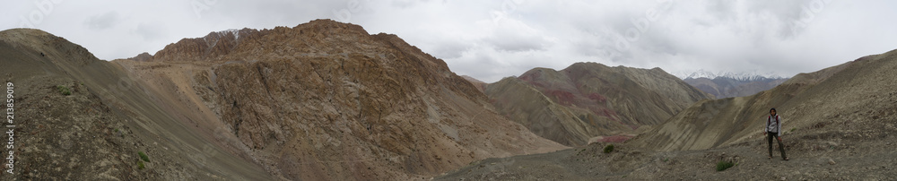 Dry mountain rang landscapes of the Indian Himalaya near Leh, Ladak, India. Dry mountain rang landscapes of the Indian Himalaya near Leh, Ladak, India.