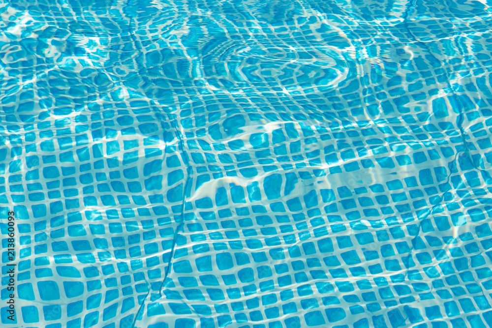 Surface of the pool, waves Surface of the pool, waves