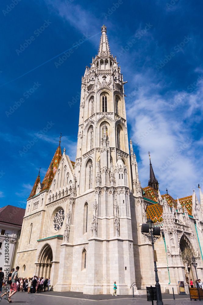 church, architecture, cathedral, tower, religion, building, city, gothic, france, europe, sky, landmark, travel, old, blue, catholic, budapest, tourism, historic, religious, monument, hungary, facade,
