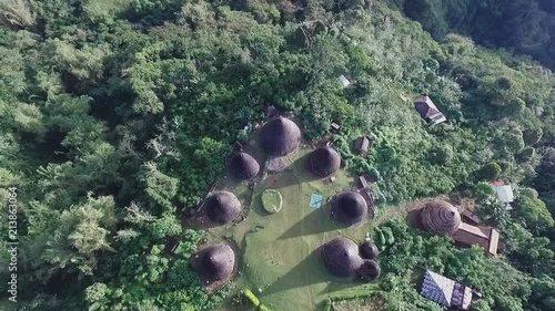 Magical Wae Rebo | Aerial shot | Pull back photo