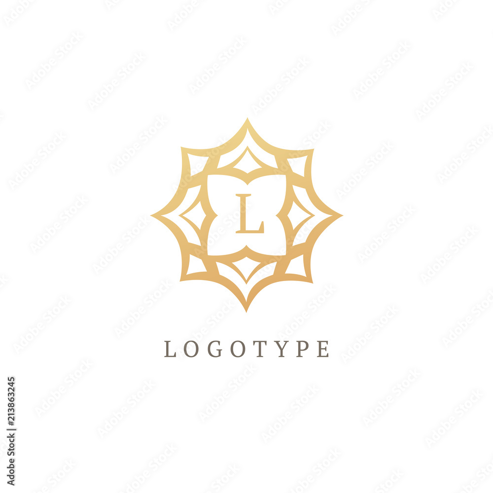 Obraz premium Monogram design elements, graceful template. Calligraphic elegant round frame for initials wedding illustration