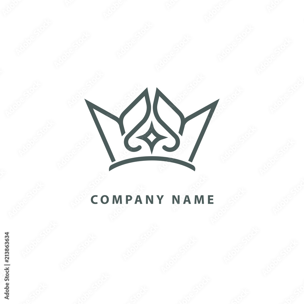 Vector imperial luxury crown logo design. Line art gold ornate symbol. Vintage premium king, queen vector sign. Vector imperial luxury crown logo design. Line art gold ornate symbol. Vintage premium king, queen vector sign.