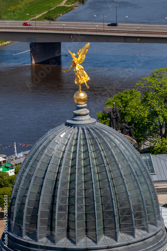 Dachkuppel vom Albertinum Museum in Dresden photo