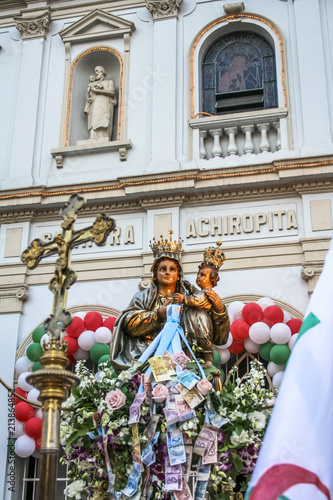 Sao Paulo, Brazil, August 19, 2007. Procession of the traditional feast dedicated to Our Lady of Achiropita, Bixiga in the neighborhood of Sao Paulo. Brazil photo