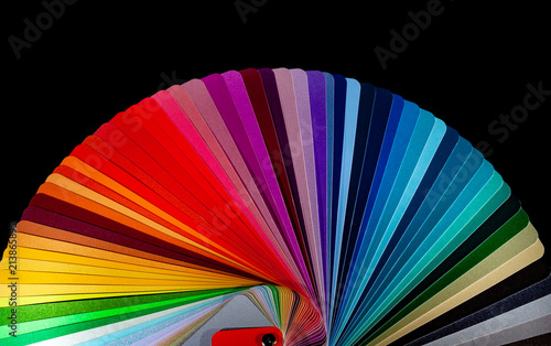 Color palette - guide of paint samples catalog