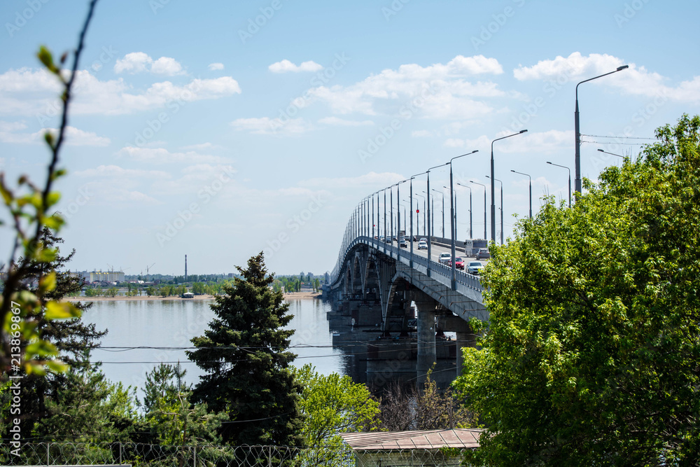 Fototapeta premium City of Saratov on the Volga River