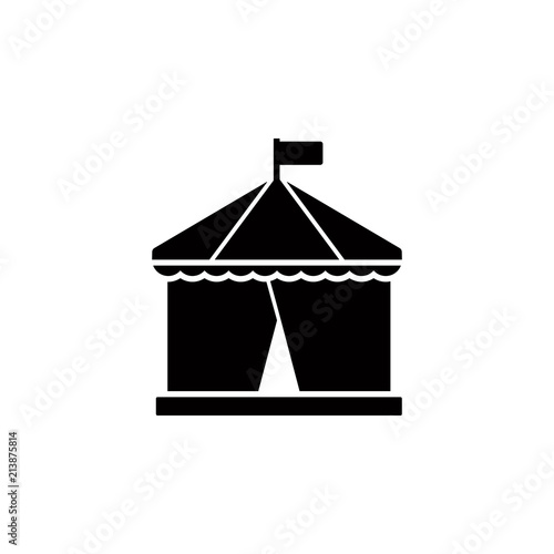circus tent glyph style icon. Element of circus icon for mobile concept and web apps. Glyph style circus tent icon can be used for web and mobile