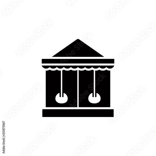 shooting gallery glyph style icon. Element of circus icon for mobile concept and web apps. Glyph style shooting gallery icon can be used for web and mobile