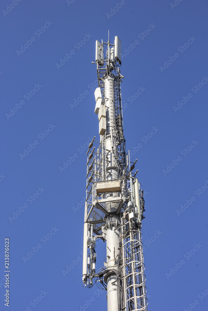 A part of GSM Transmitter Antenna. Vertical view A part of GSM Transmitter Antenna. Vertical view