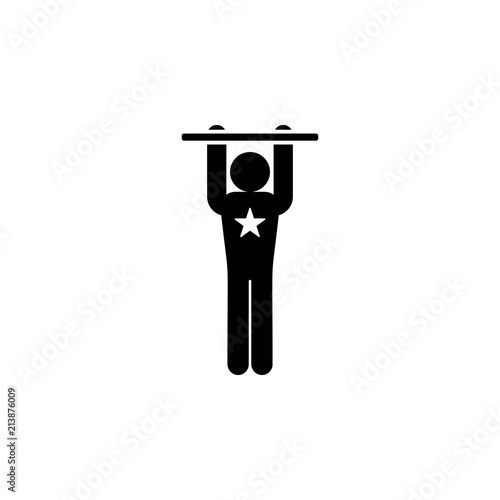 circus acrobat glyph style icon. Element of circus icon for mobile concept and web apps. Glyph style circus acrobat icon can be used for web and mobile