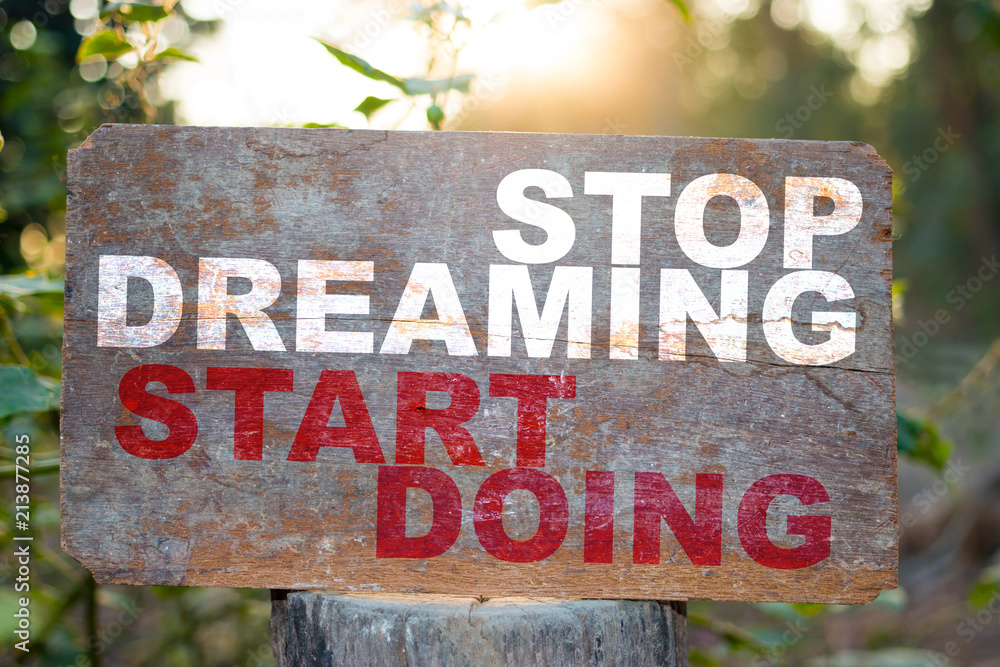 Inspiration typographic quotes on old wooden. Inspiration typographic quotes on old wooden.