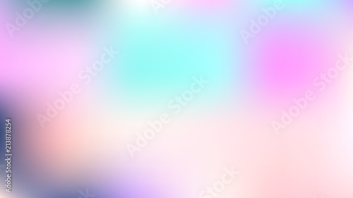 Blurry Fairytale Holographic Vector Background. Dreamy Noble Pink, Purple Mesh Gradient Overlay. Fantasy Holographic Iridescent Defocused Wallpaper. Cute Cosmic Horizontal Card or Banner Background.