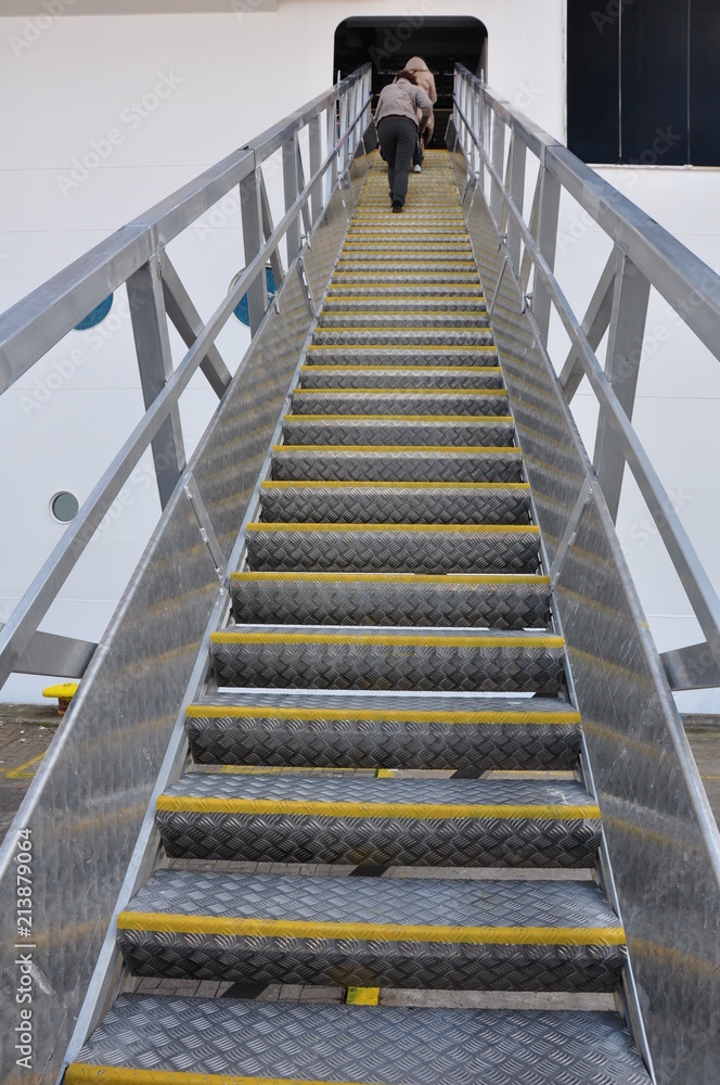 stairs up, ladder to the ship or plane stairs up, ladder to the ship or plane
