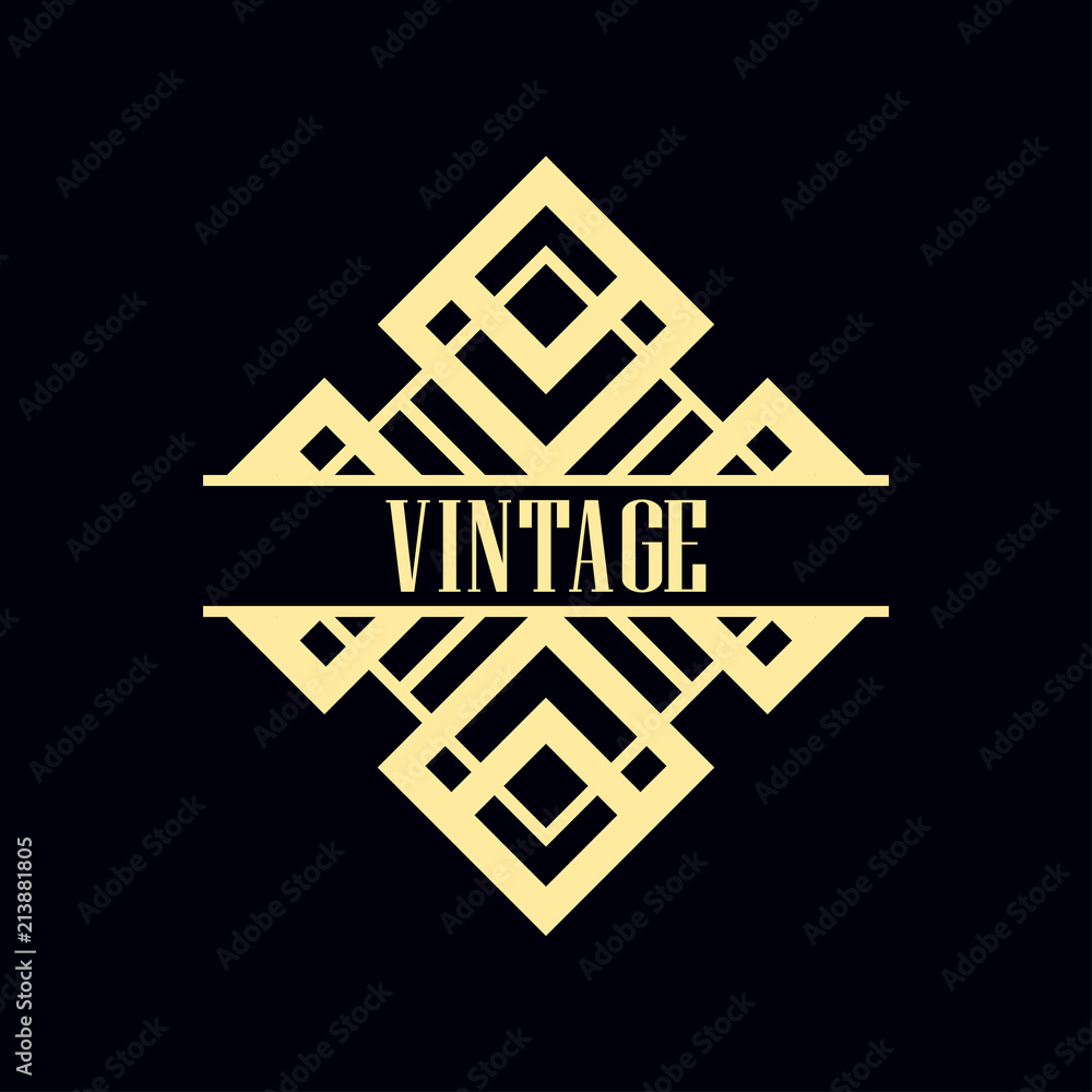 Art Deco Label Art Deco Label