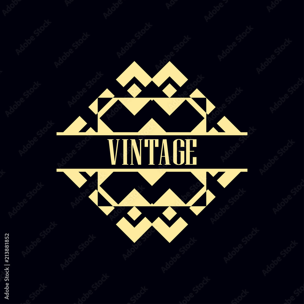 Art Deco Label Art Deco Label