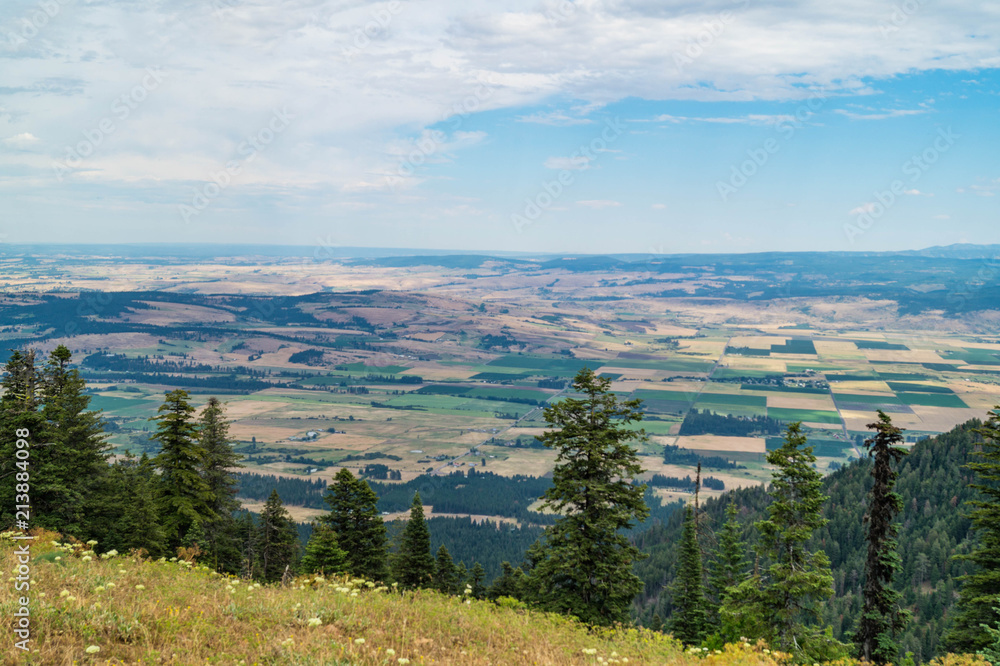 Fototapeta premium Grande Ronde Valley from Skyline Road near Elgin, Oregon, USA