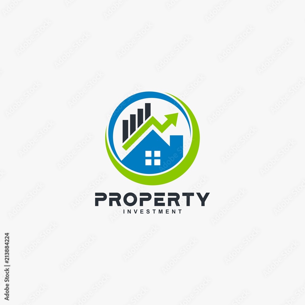 Property investment logo design vector Property investment logo design vector