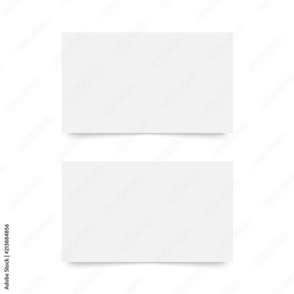 Blank, empty business card template for front and back sides. Vector Blank, empty business card template for front and back sides. Vector