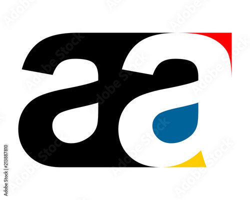 gestalt typography typeset typeface alphabet font image vector icon