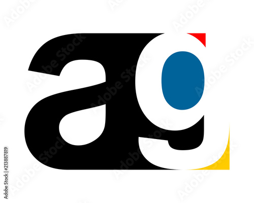 gestalt typography typeset typeface alphabet font image vector icon