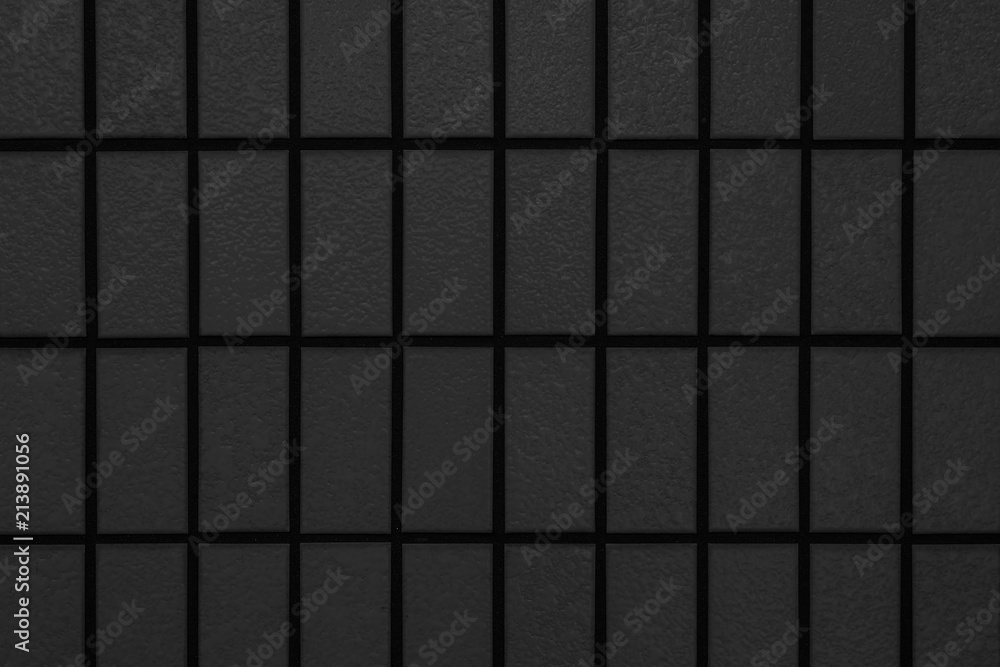 Black brick wall pattern and seamless background Black brick wall pattern and seamless background