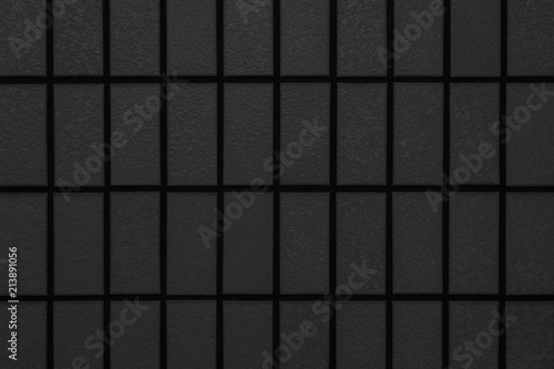 Wallpaper Mural Black brick wall pattern and seamless background Torontodigital.ca