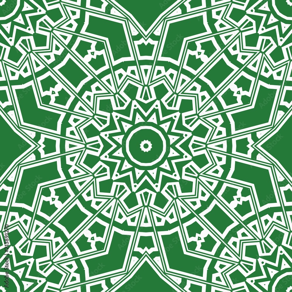 Modern colored seamless lace pattern with abstract geometric flower. Fashion design background for invitation card. illustration Modern colored seamless lace pattern with abstract geometric flower. Fashion design background for invitation card. illustration
