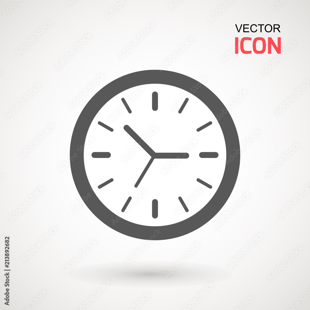 Alarm Clock icon vector, Flat design style. Simple watch icon. Wake up, get up concept, Time sign isolated on white background. Alarm Clock icon vector, Flat design style. Simple watch icon. Wake up, get up concept, Time sign isolated on white background.