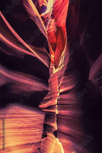 Valokuvatapetti Upper Antelope Canyon on Navajo land near Page, Arizona, USA