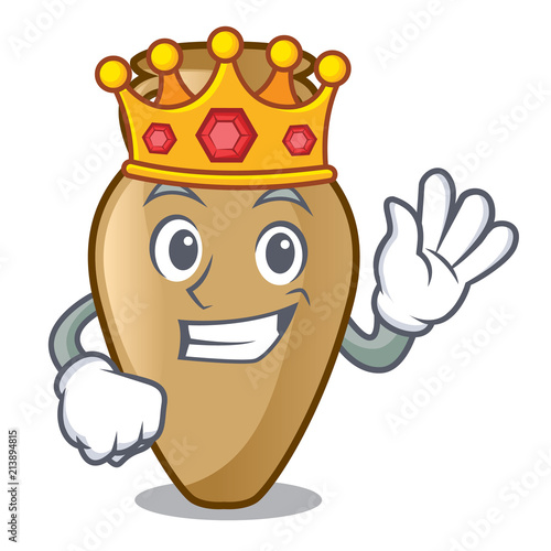 King amphora mascot cartoon style
