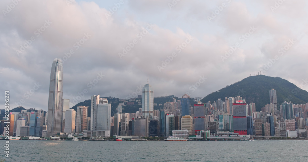 Obraz premium Hong Kong urban skyline