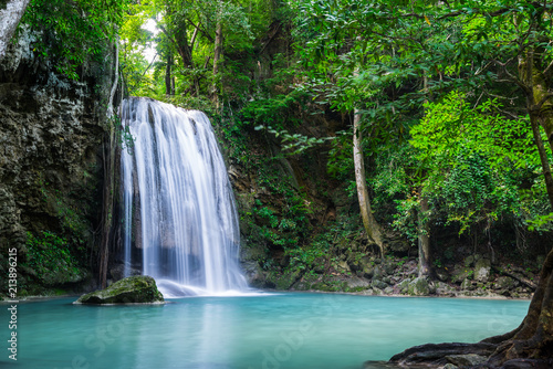 Erawan waterfall in Thailand National Park © calcassa