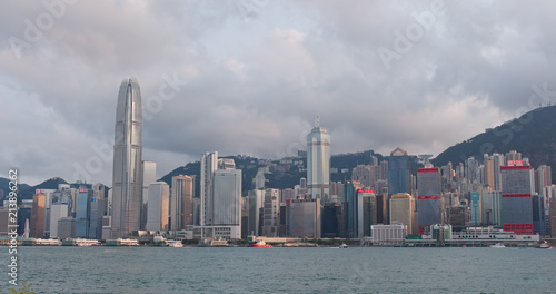 Hong Kong urban skyline