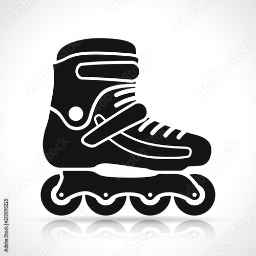 roller skate on white background