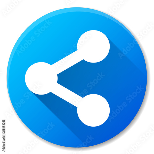 share blue circle icon design