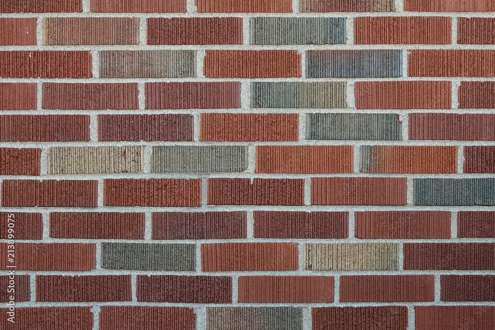 Obraz premium Solid and Multicolored Brick Wall