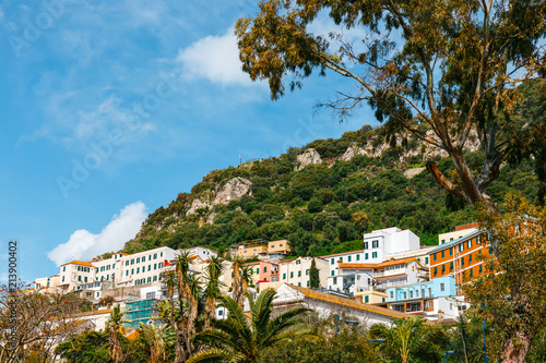urban view of Gibraltar at sunny day
