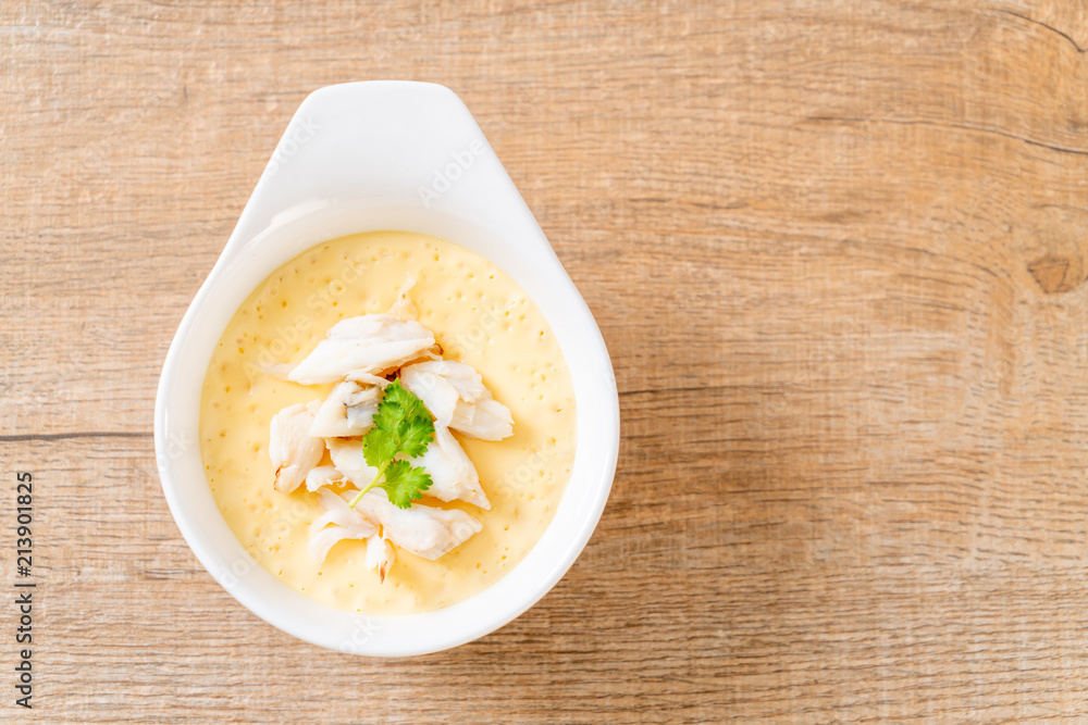 steamed egg with crab steamed egg with crab